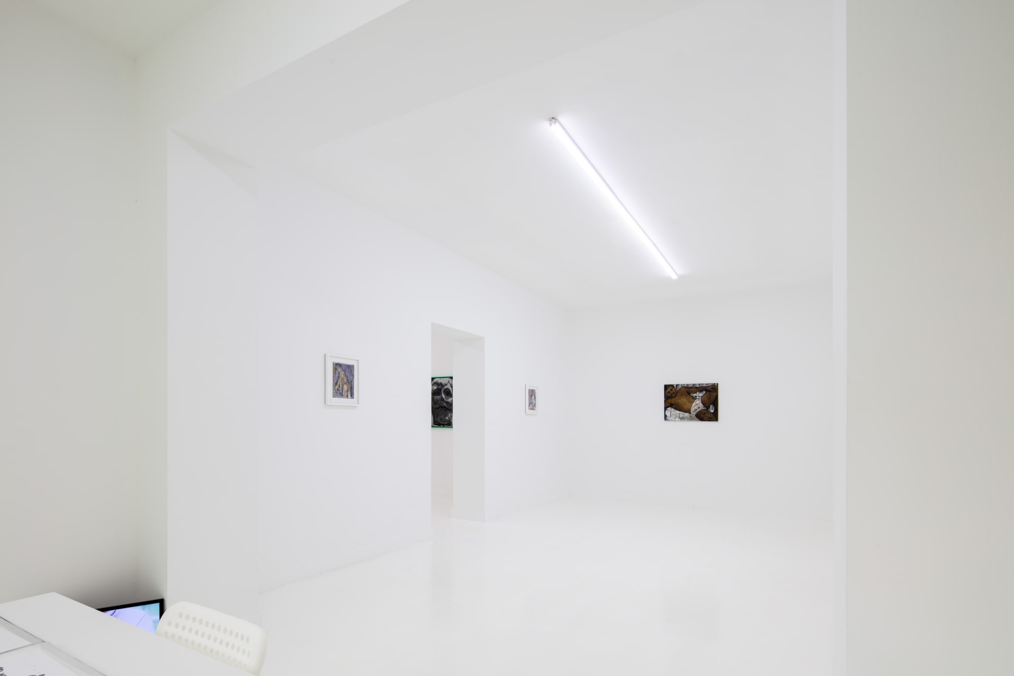 Right behind your eyes