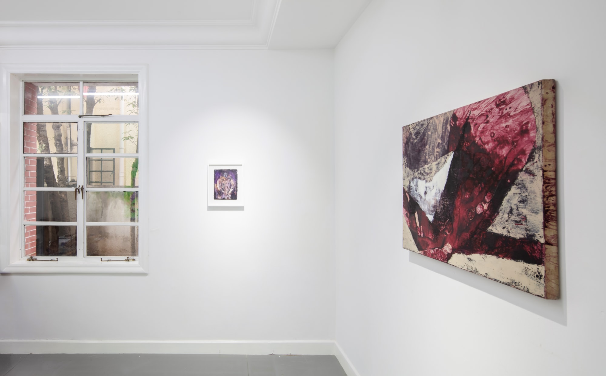 Right behind your eyes