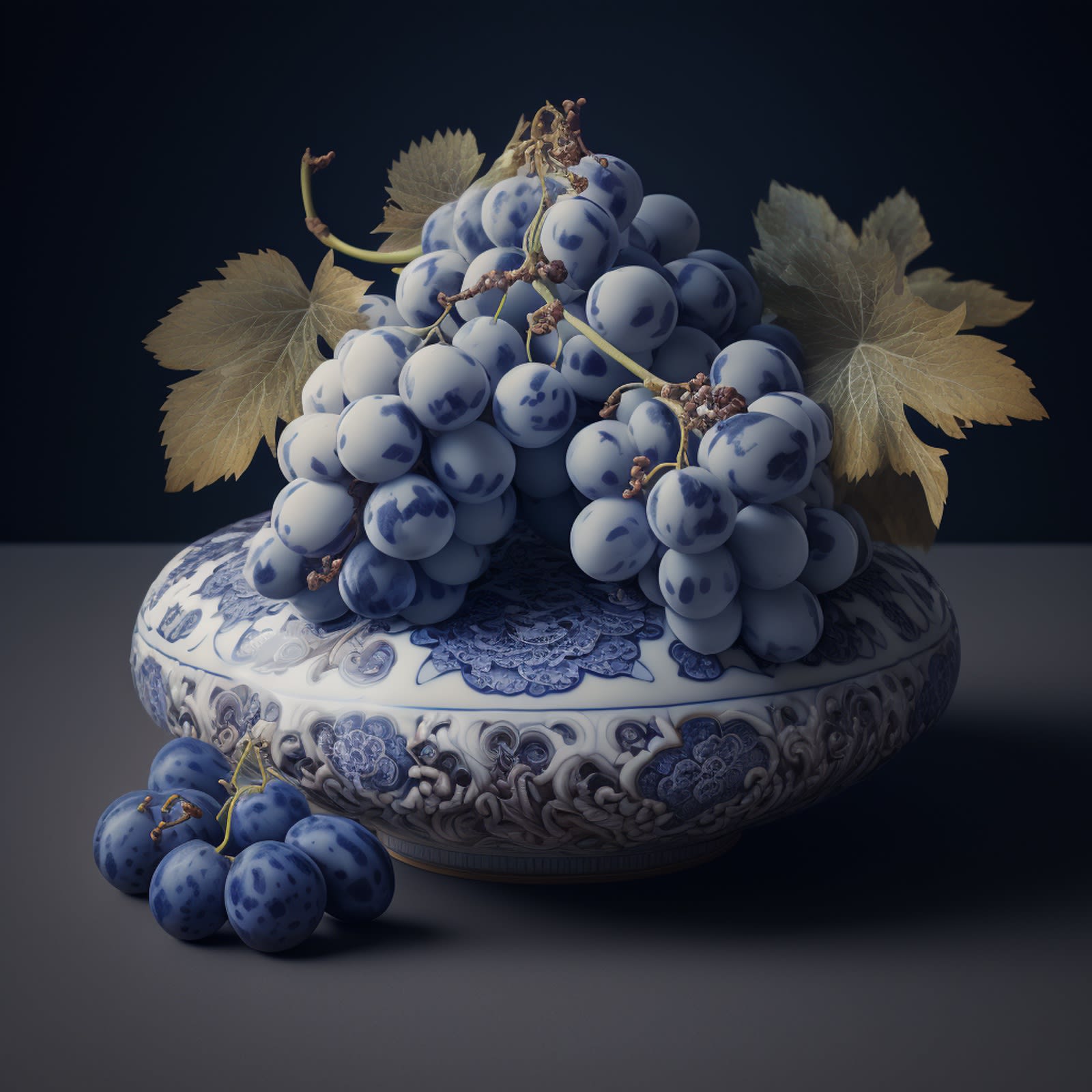 Still Life with Ceramic Leaves, 2022 Archival pigment print on paper, 10x10 up to 30 x 30 inches