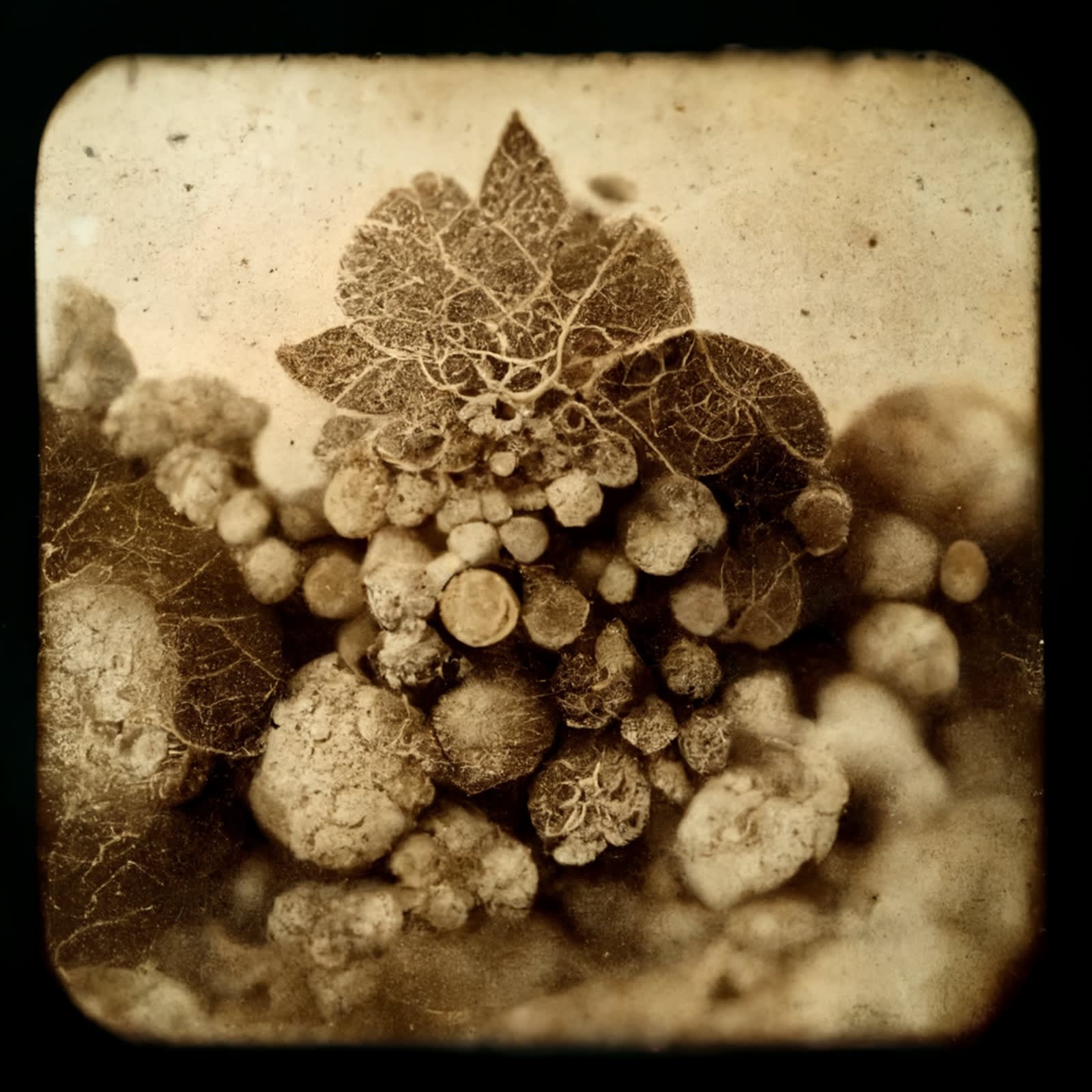 Mutation #0030, 2021 Archival pigment print on paper, 20x20 inches or glass and gold leaf, 10x10 inches