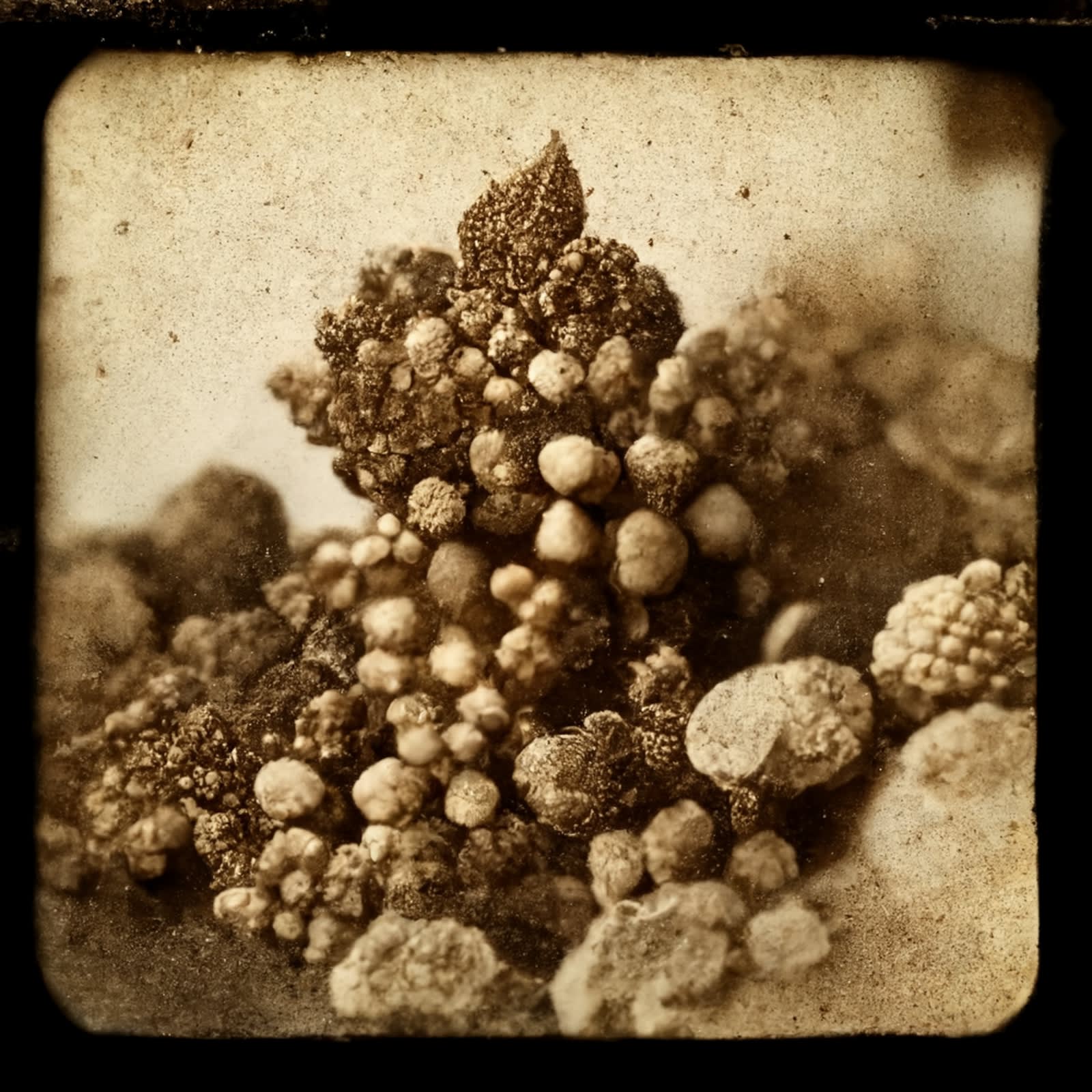 Mutation #5558, 2021 Archival pigment print on paper, 20x20 inches or glass and gold leaf, 10x10 inches