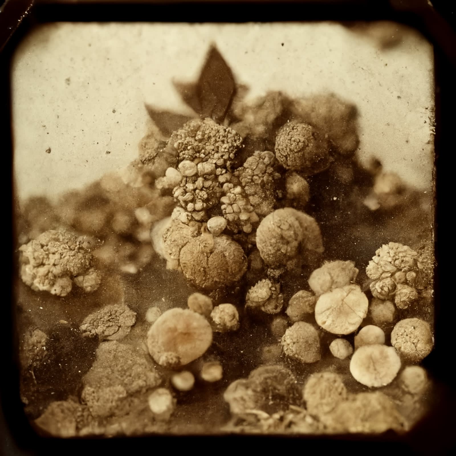 Mutation #7665, 2021 Archival pigment print on paper, 20x20 inches or glass and gold leaf, 10x10 inches