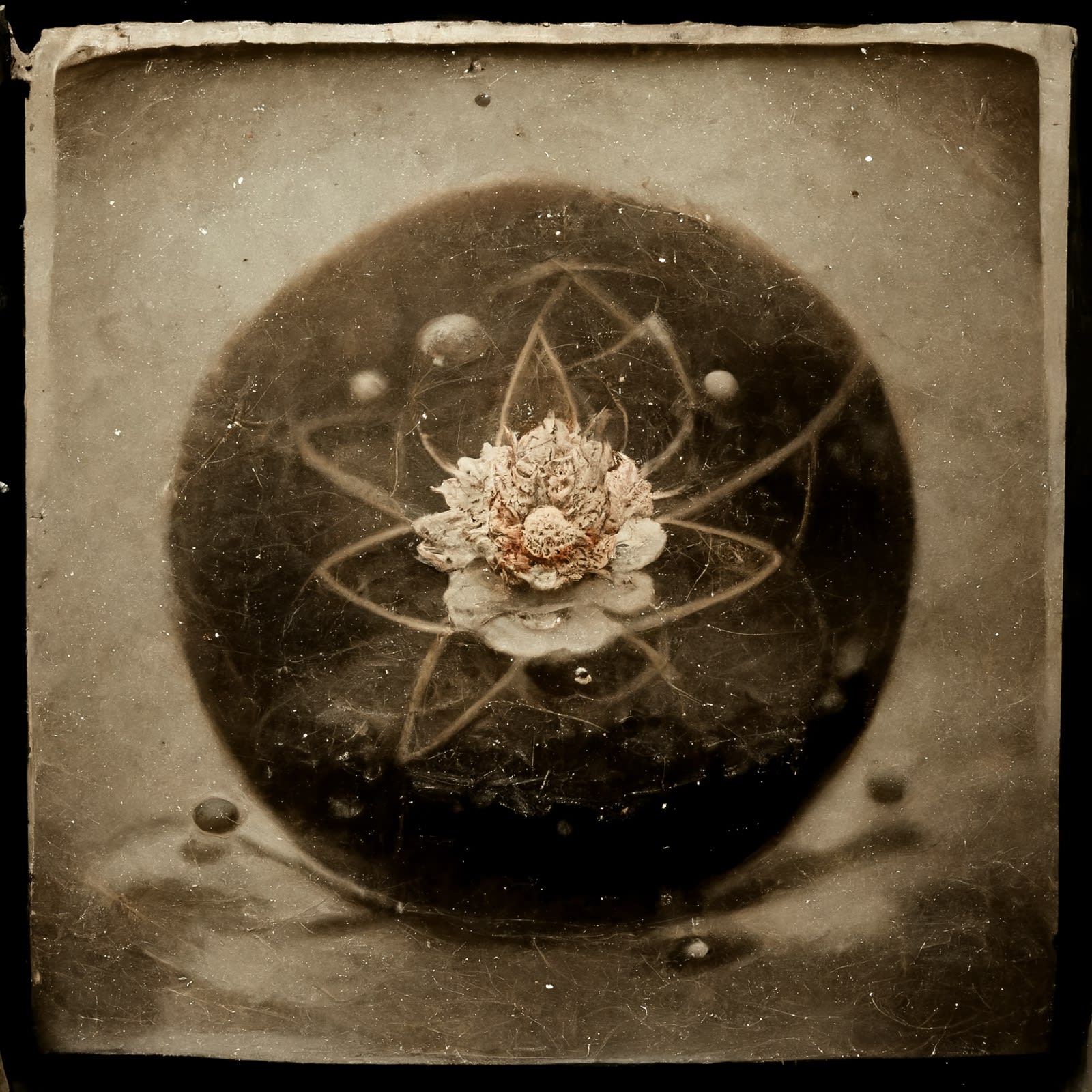 Organism #7965, 2021 Archival pigment print on paper, 20x20 inches or glass and gold leaf, 10x10 inches