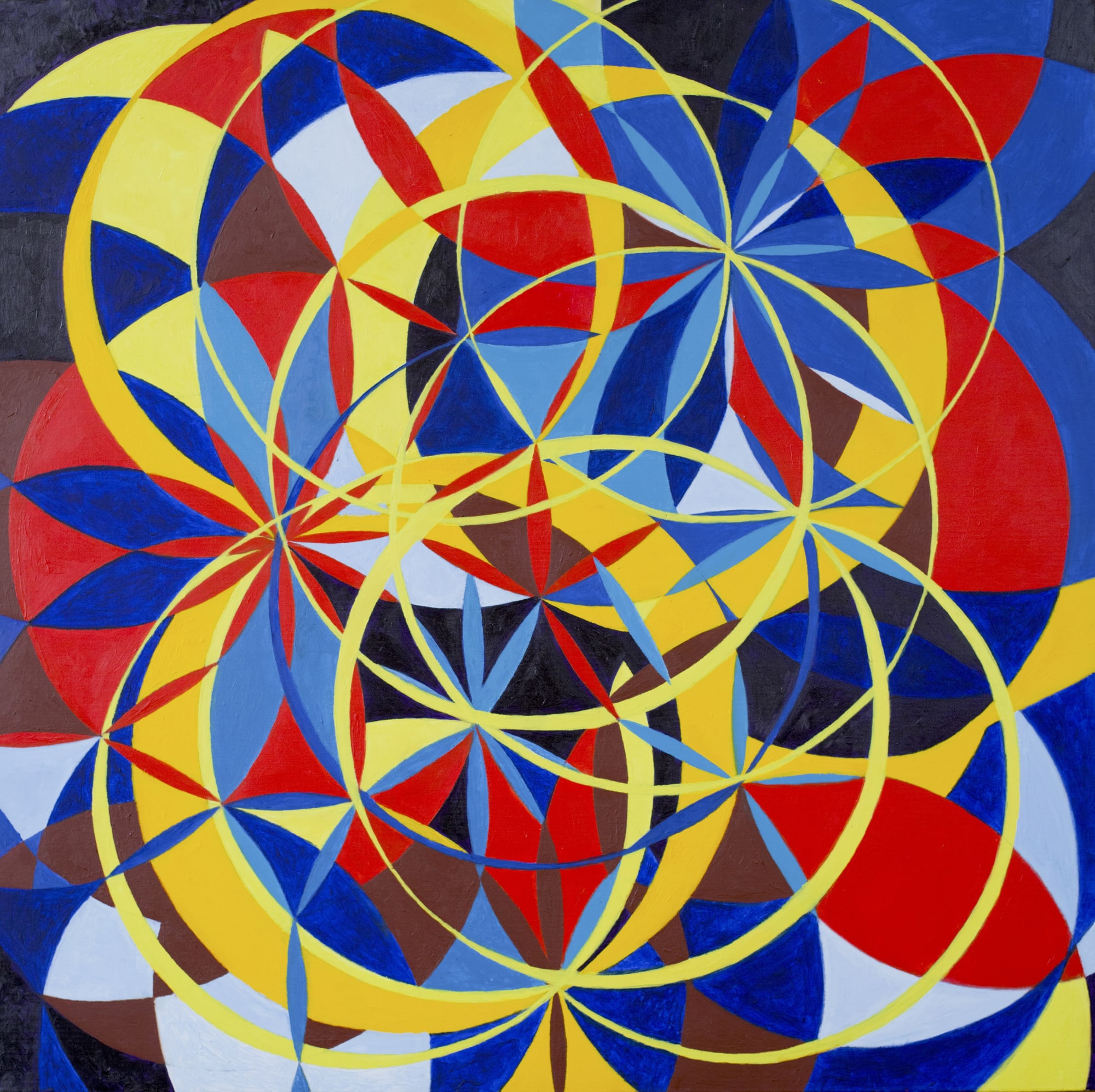 Wheel within a Wheel 33, 2007 Acrylic, 36 x 36 inches