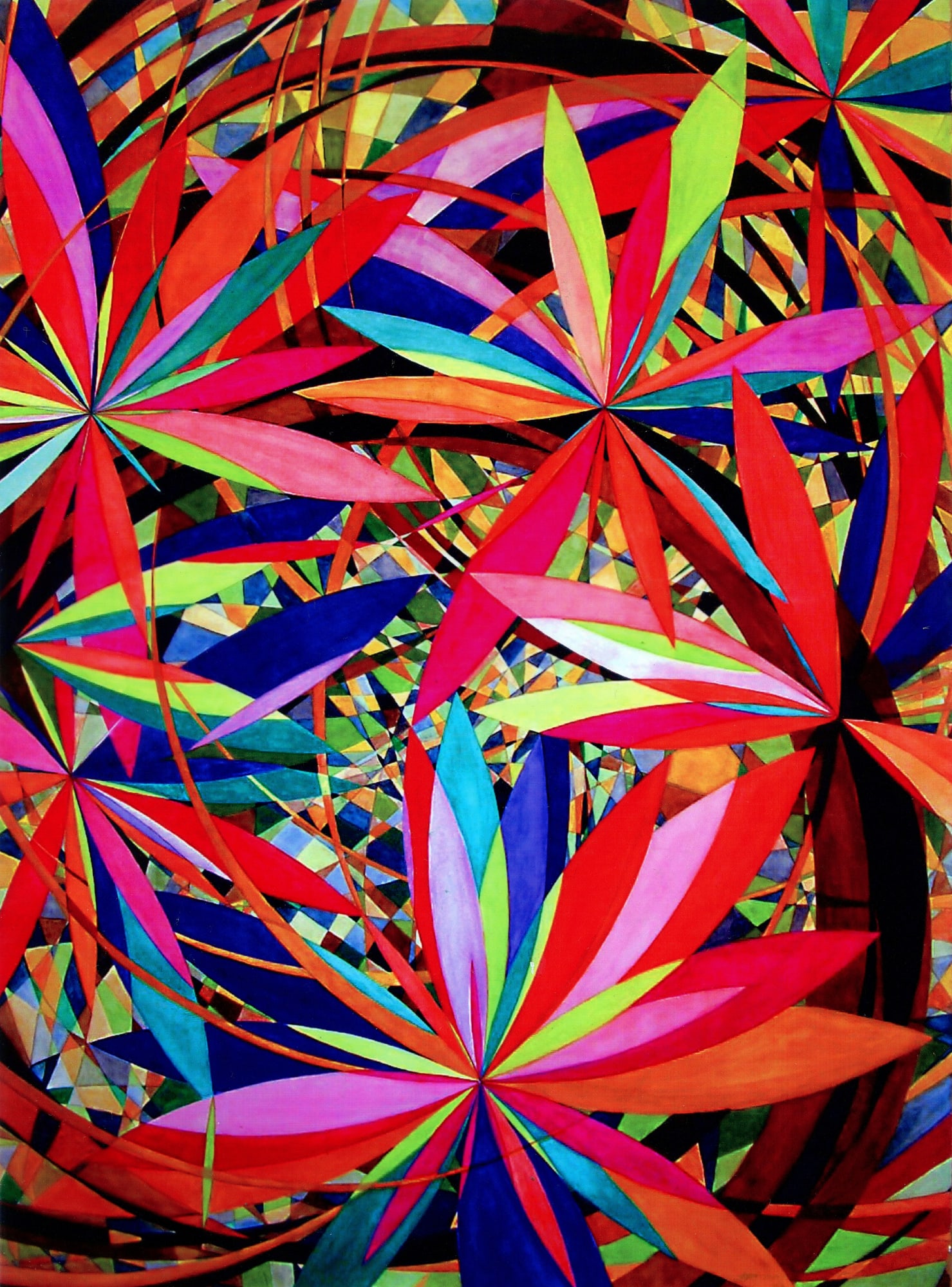 Wheel within a Wheel 47, 2007 Watercolor and Gouache, 62 x 45 inches