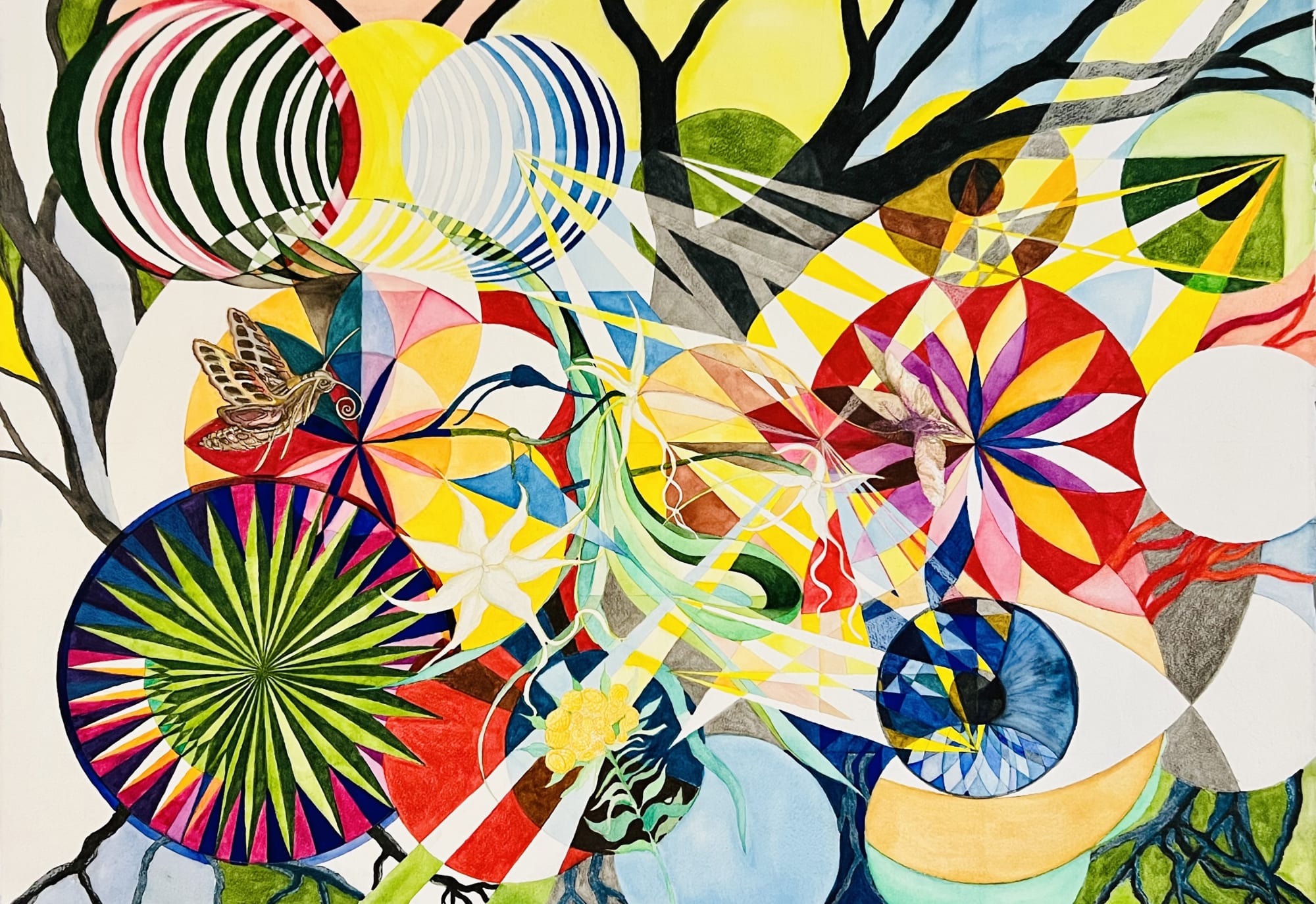 Beholder, 2023 Watercolor and Gouache, 30 x 41 inches