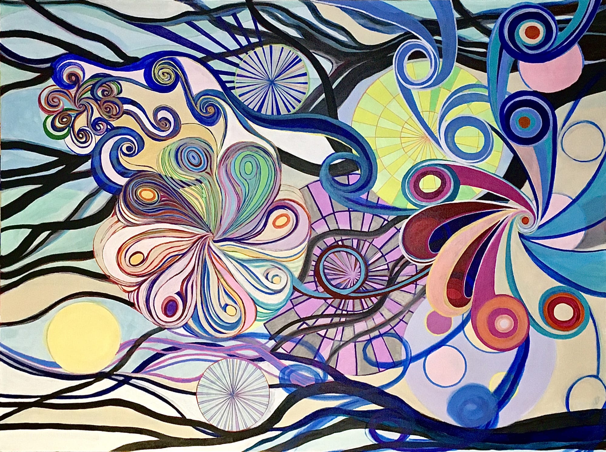 Breath of Life 1, 2021 Acrylic, 30 x 40 inches