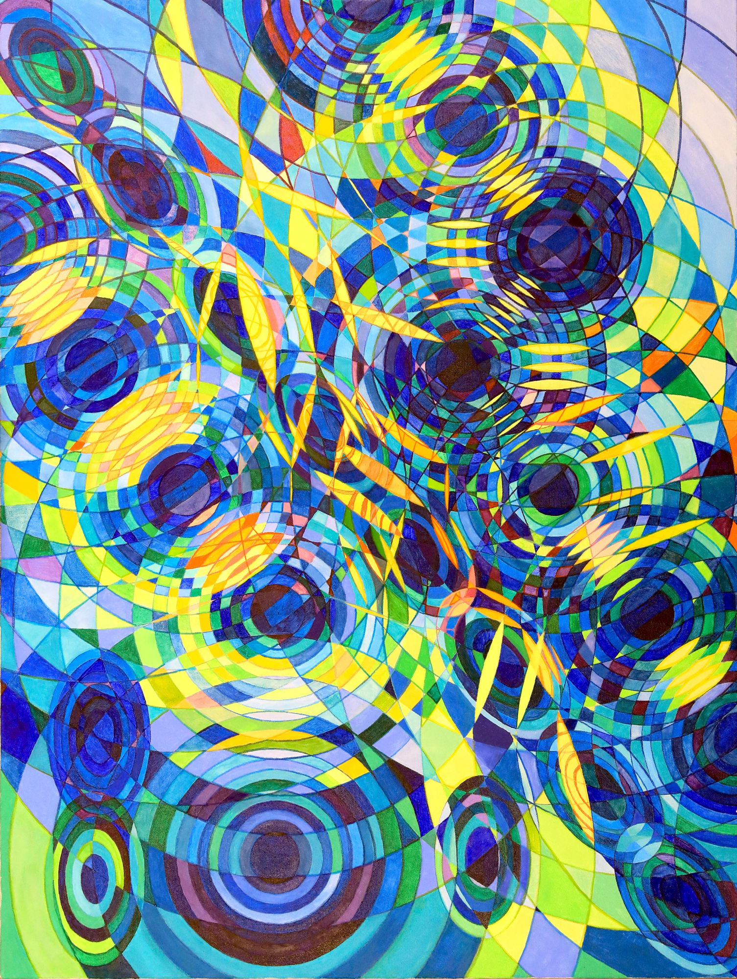 Elan Flow 3, 2019 Acrylic, 48 x 36 inches