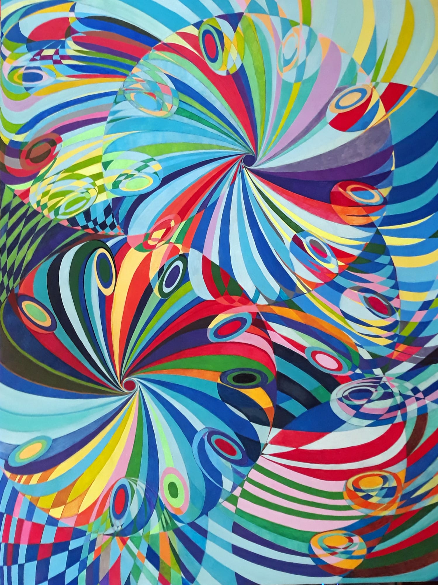 Elan Flow 7, 2019 Acrylic, 36 x 48 inches