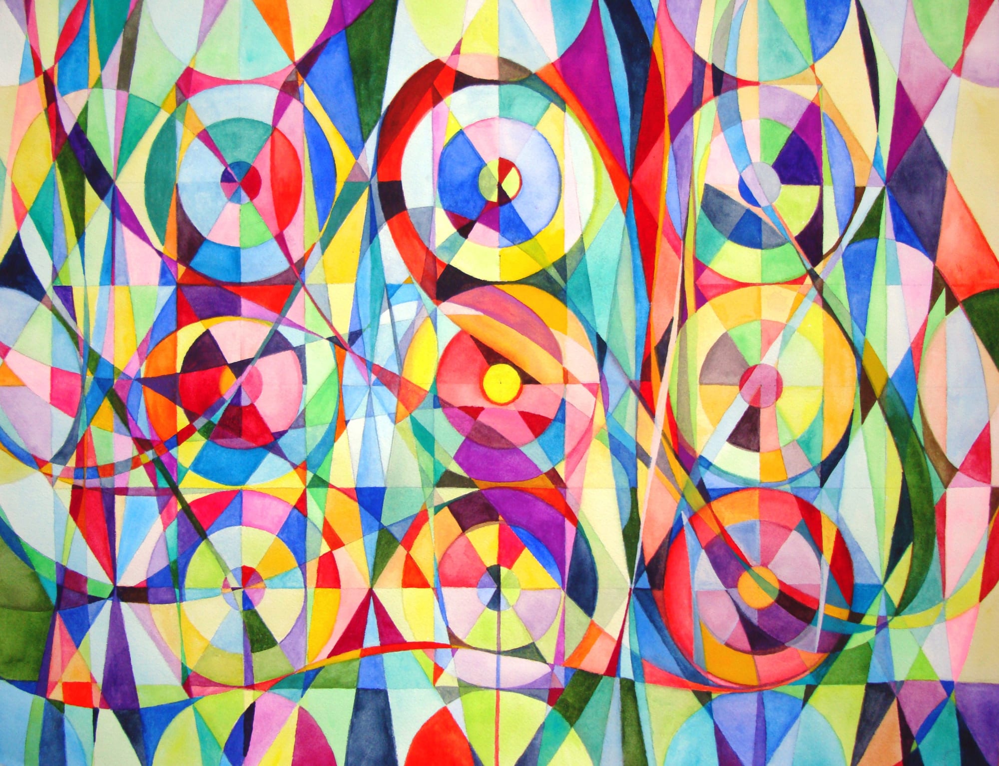 Wheel within a Wheel 67, 2009 Watercolor and Gouache, 24 x 18 inches