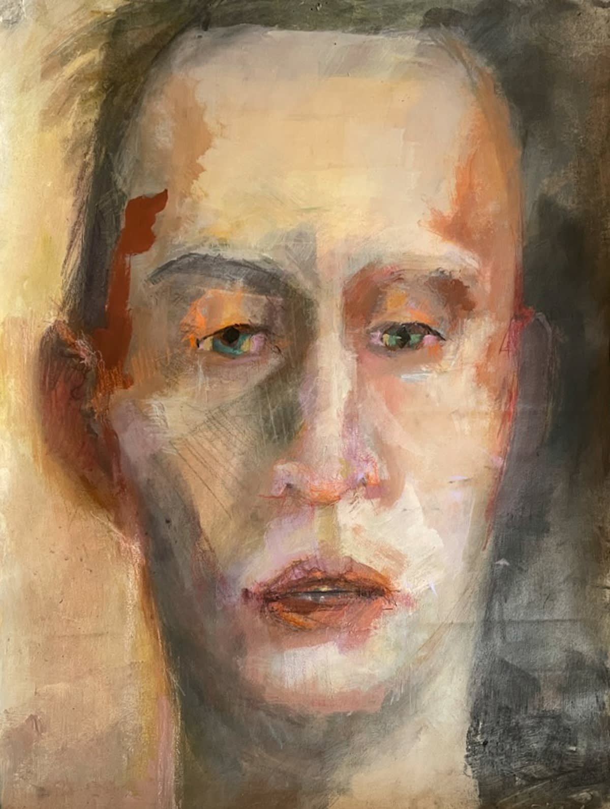 Tender Gouache, graphite, and color pencil, 24 x 18 inches