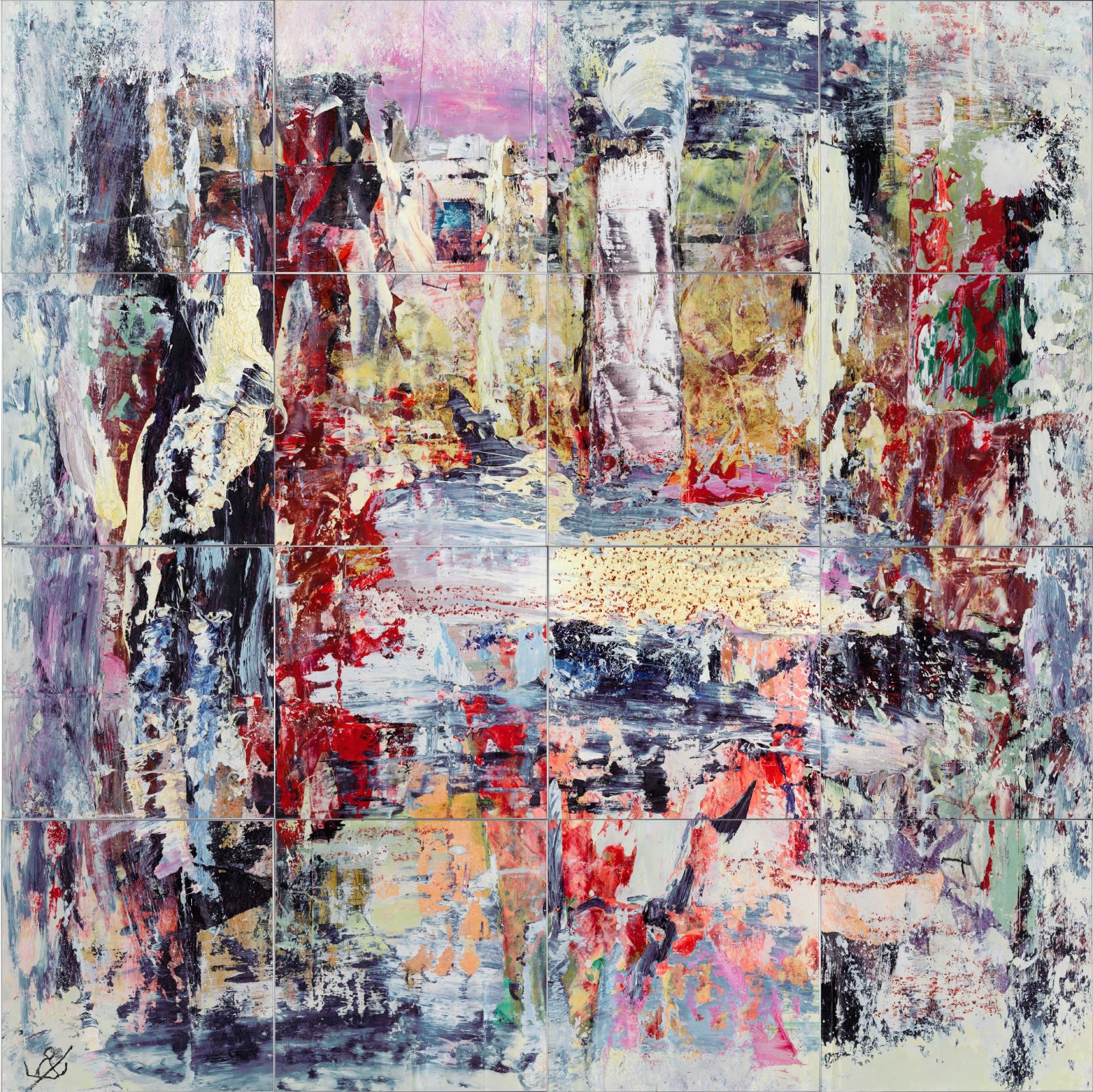 John Kingerlee, Neighbours (Srik series) 16 giclee prints each 24 x 24 inches on Hahnemuhle etching paper, 96 x 96 inches