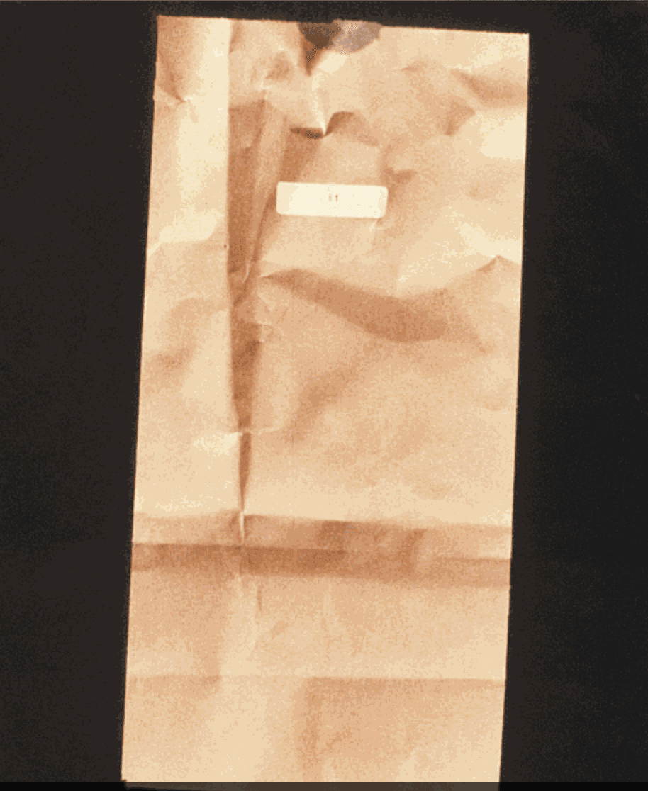 John A. O’Connor, Brown Bagging It, 1978 Mixed media on paper, 14 x 11 inches