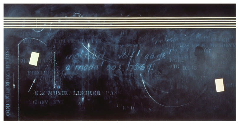 John A. O’Connor, Mozart, 1988 Acrylic on Sintra, 48 x 96 inches