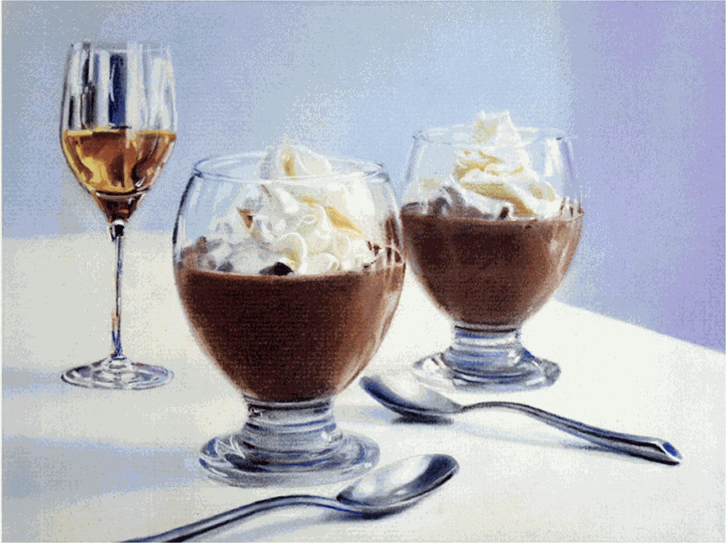 John A. O'Connor, Mousse Au Chocolat, 2022 Pastel on paper, 9 x 13 inches