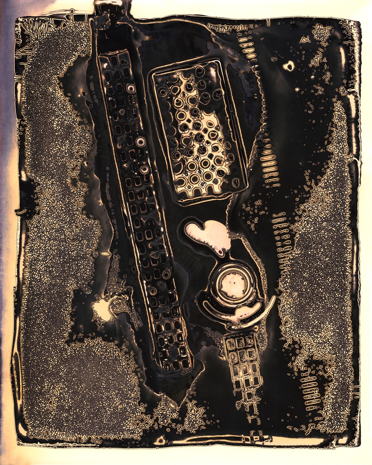 Nolan Preece, 1st Street Super, 2012, Future Floor Finish with objects and Silver Gelatin 8x10 inches