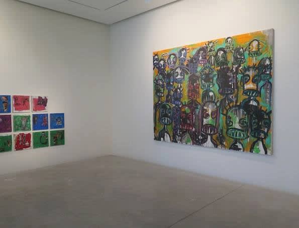 Exposition "Nouchi City" à la Galerie Cécile Fakhoury à Abidjan 2014 © Aboudia