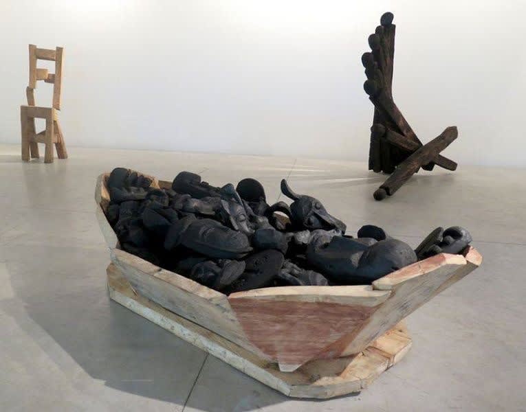 Exposition "No man's land" à la Galerie Cécile Fakhoury à Abidjan 2015 © Jems Koko Bi