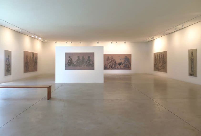 Exposition "persona" à la Galerie Cécile Fakhoury à Abidjan 2015 © Yéanzi