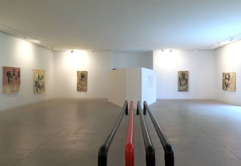 Exposition "projections" à la Galerie Cécile Fakhoury à Abidjan 2017 © Yéanzi