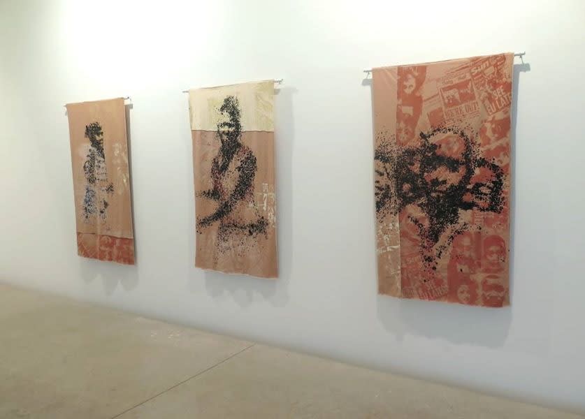 Exposition "projections" à la Galerie Cécile Fakhoury à Abidjan 2017 © Yéanzi