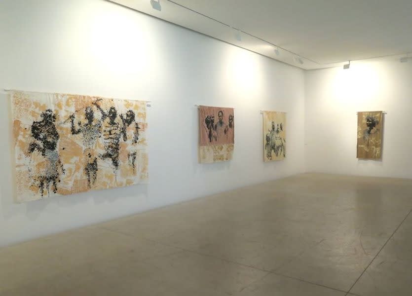 Exposition "projections" à la Galerie Cécile Fakhoury à Abidjan 2017 © Yéanzi