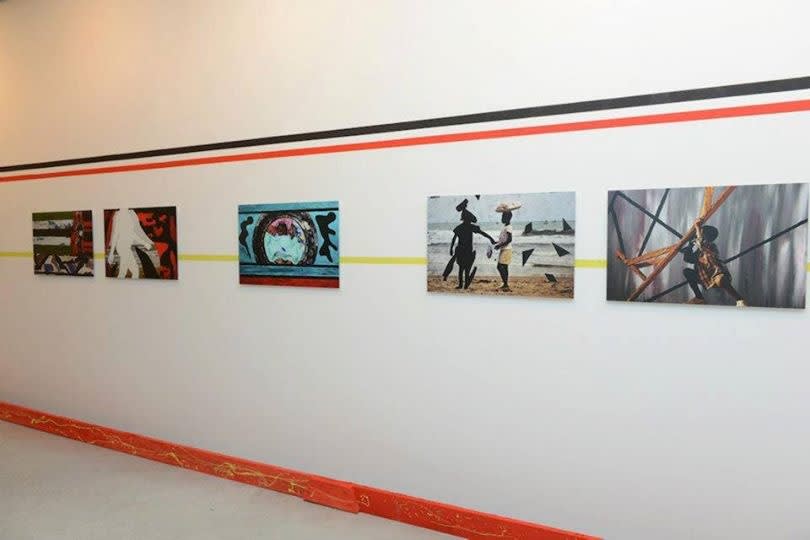 Exposition "Ondes de perturbation" à la Galerie Cécile Fakhoury à Abidjan 2013 © Nestor Da