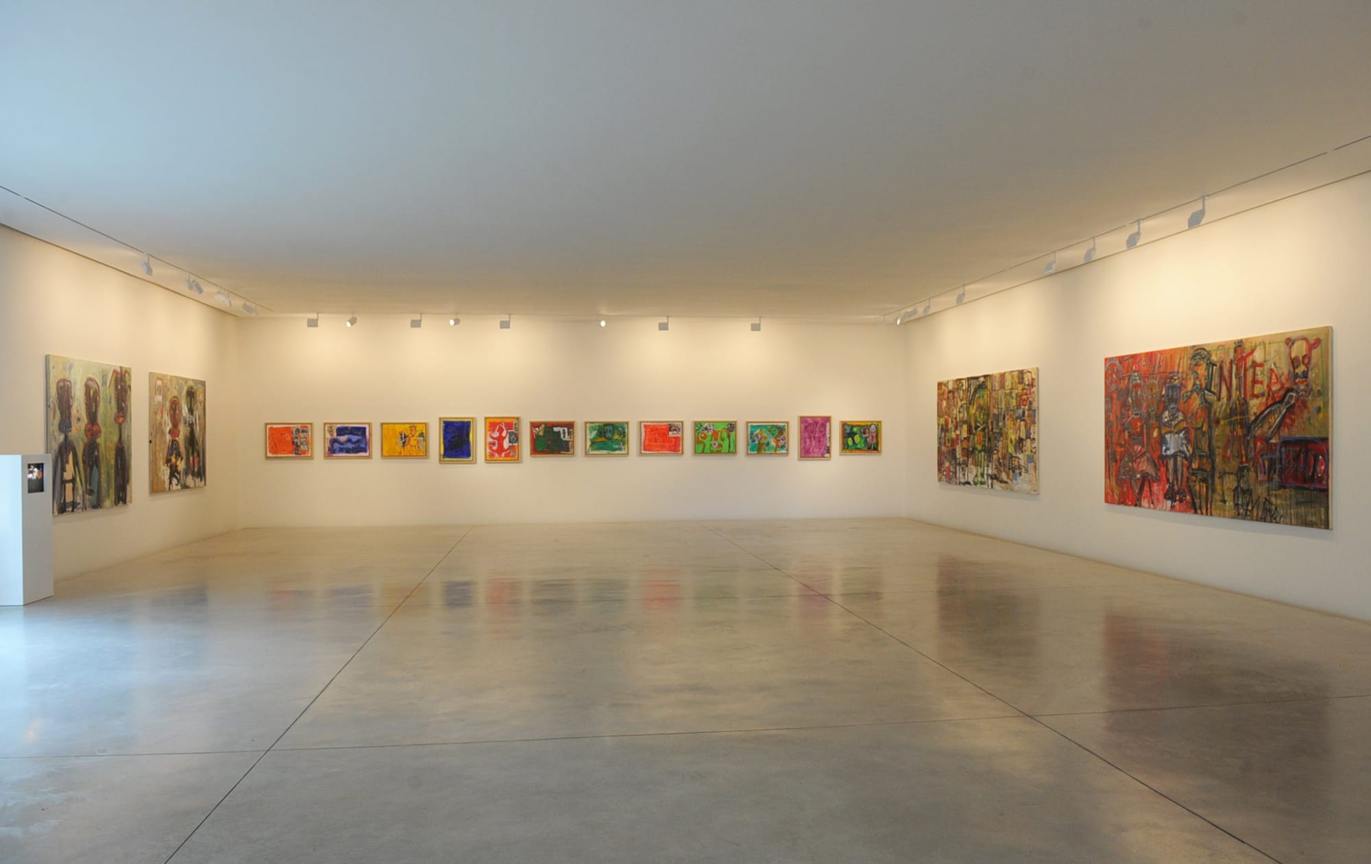 Aujourd’hui je travaille avec mon petit fils, Aboudia , Galerie Cécile Fakhoury - Abidjan 2012 © Aboudia © Frédéric Bruly Bouabré