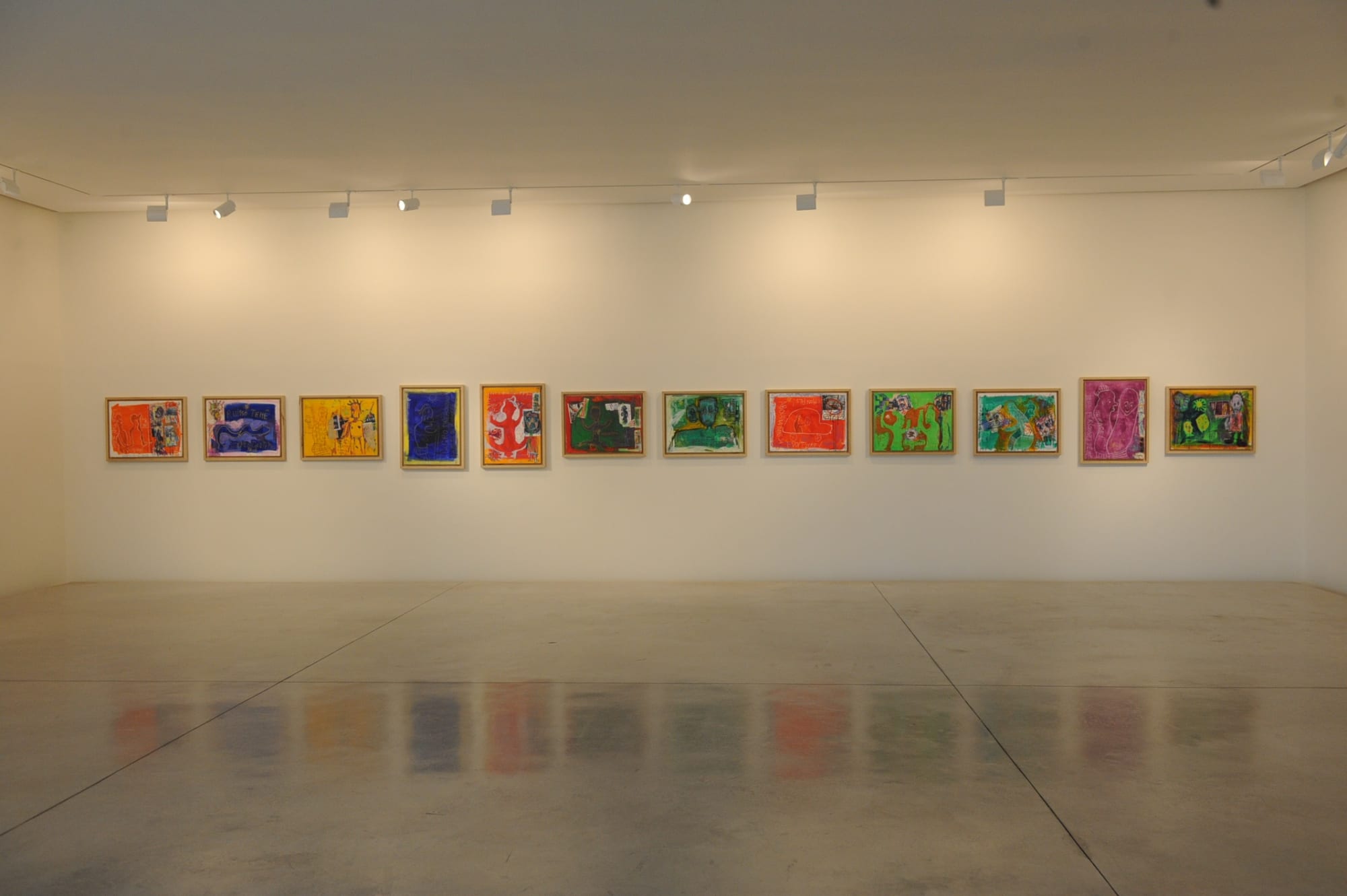 Aujourd’hui je travaille avec mon petit fils, Aboudia , Galerie Cécile Fakhoury - Abidjan 2012 © Aboudia © Frédéric Bruly Bouabré