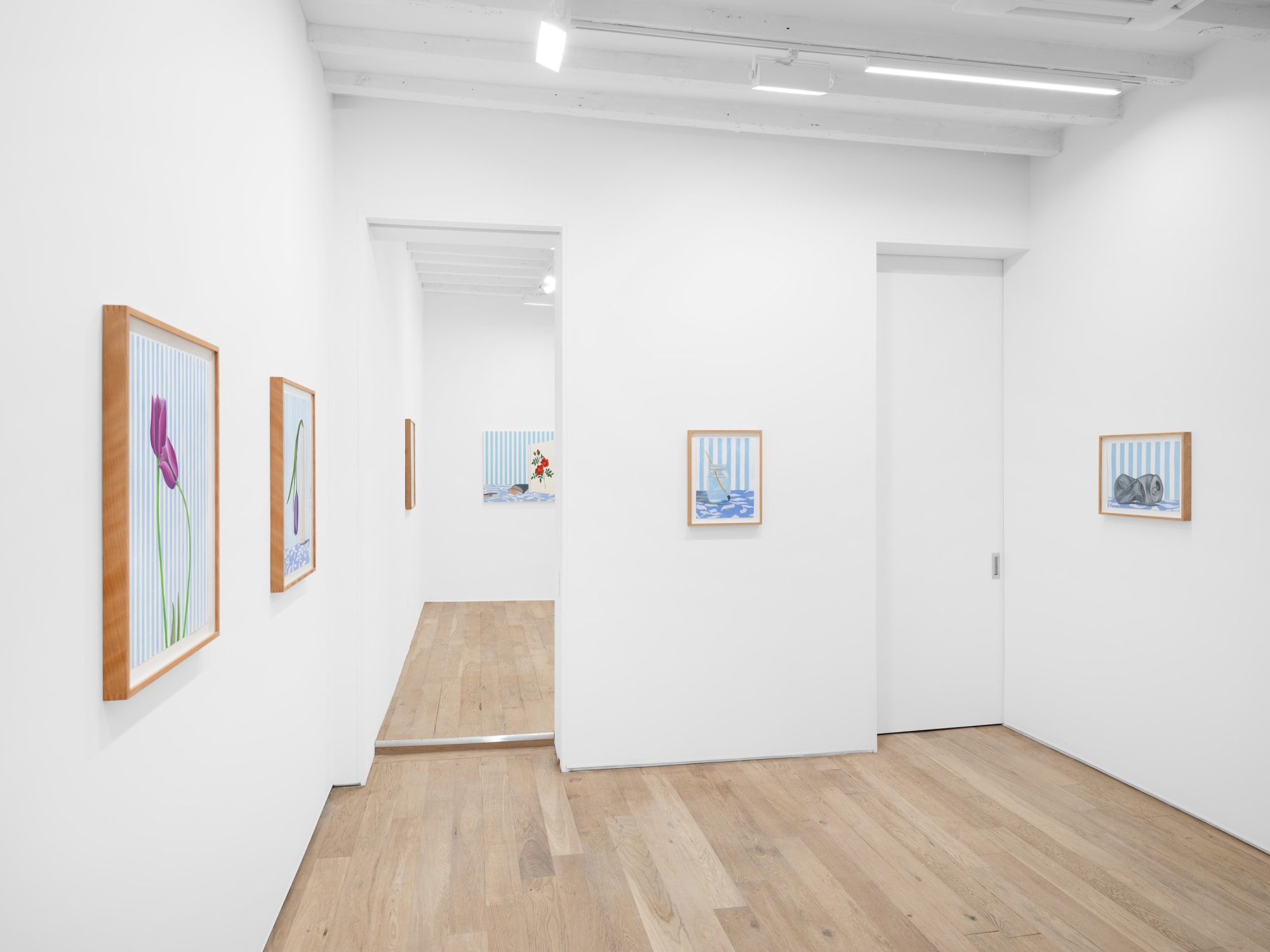 Alec Egan, Blue Setting, 2023, installation view, Charles Moffett, New York