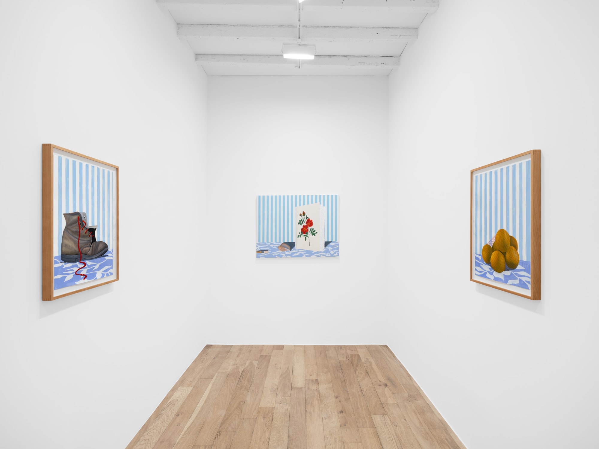 Alec Egan, Blue Setting, 2023, installation view, Charles Moffett, New York