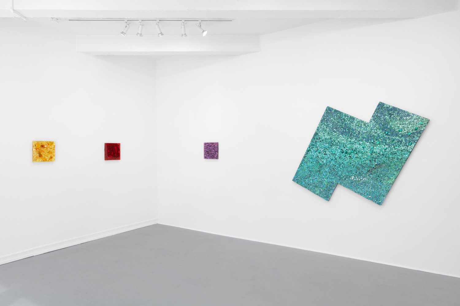 Alteronce Gumby, Somewhere Under the Rainbow/The Sky is Blue and What am I, 2021, installation view, Charles Moffett, New York