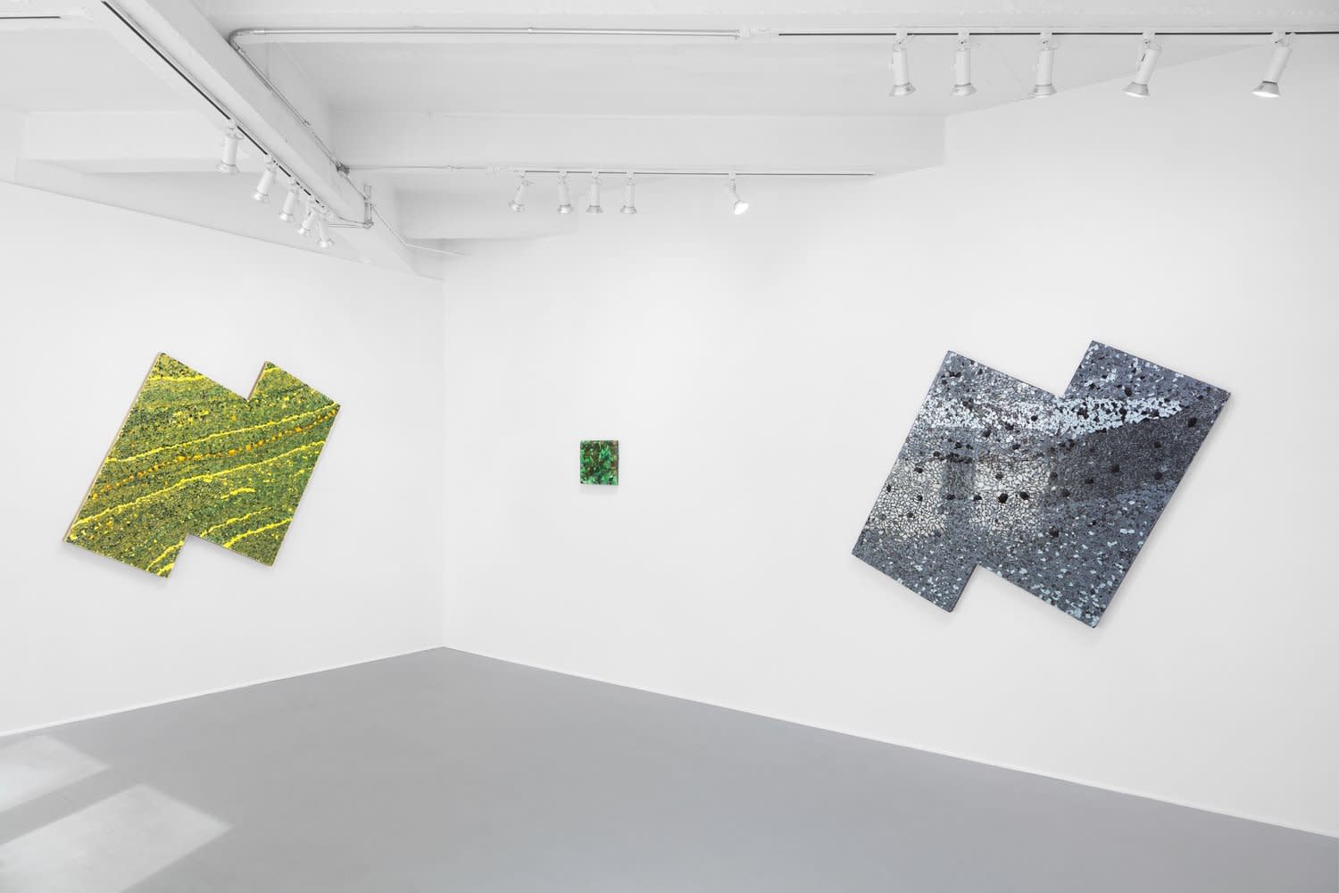 Alteronce Gumby, Somewhere Under the Rainbow/The Sky is Blue and What am I, 2021, installation view, Charles Moffett, New York