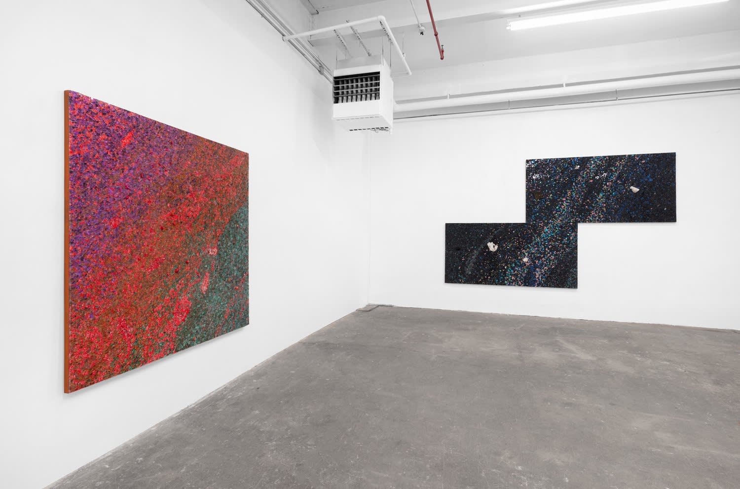 Alteronce Gumby, Somewhere Under the Rainbow/The Sky is Blue and What am I, 2021, installation view, Charles Moffett, New York