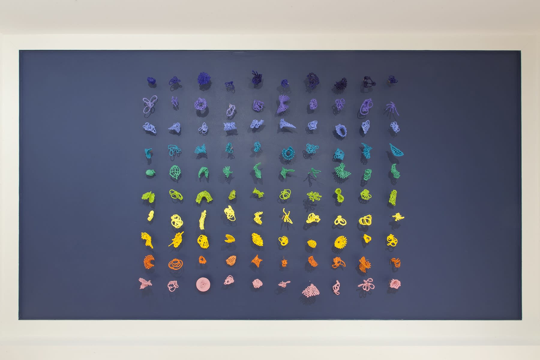 Kelly Sheppard Murray Where Trouble Melts Like Lemon Drops, 2020 Encaustic, wood, wire, wire mesh size variable