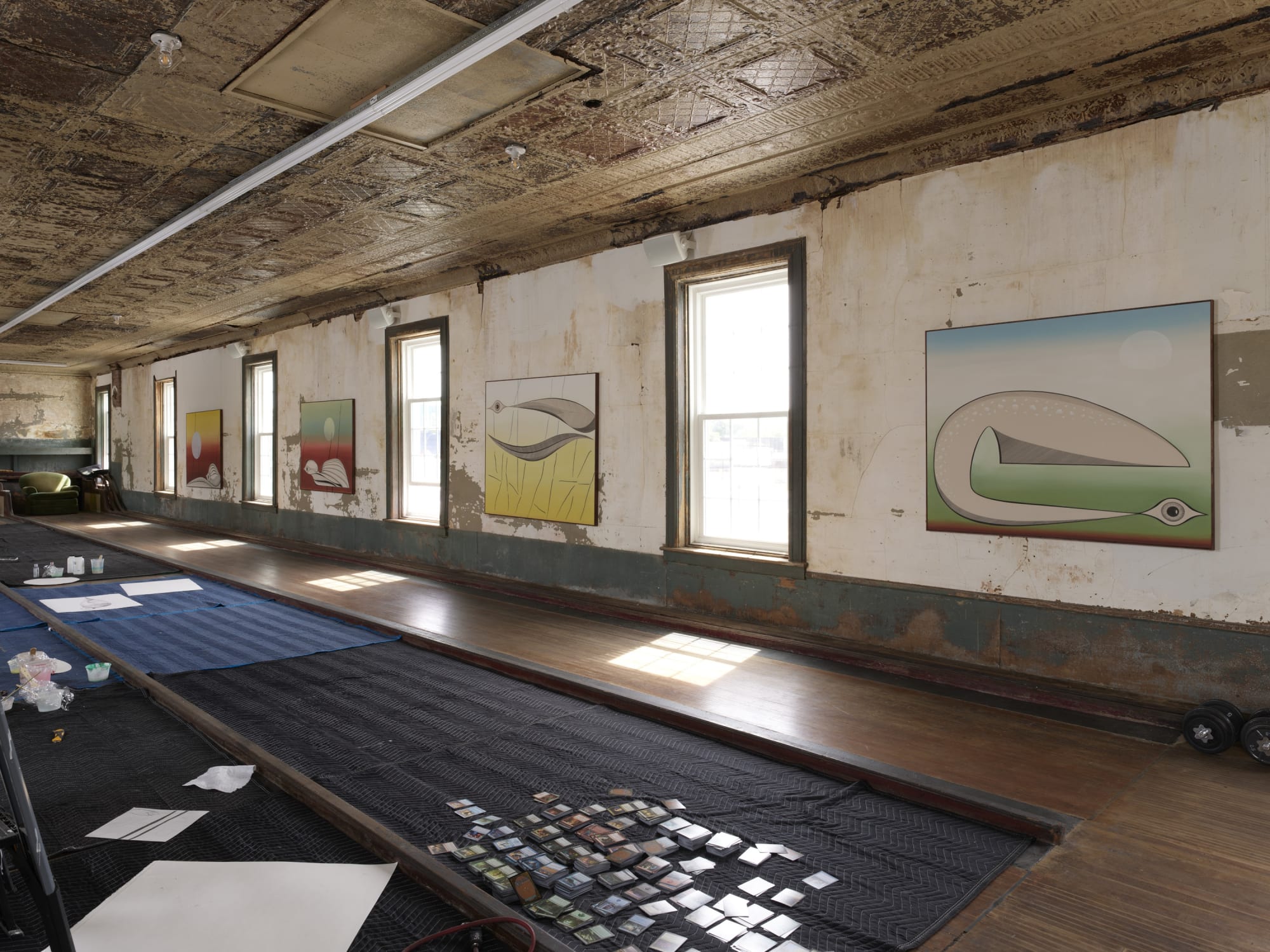 Installation views at Anthony Miler's studio in Brooklyn, NY. All photos by Elisabeth Bernstein.