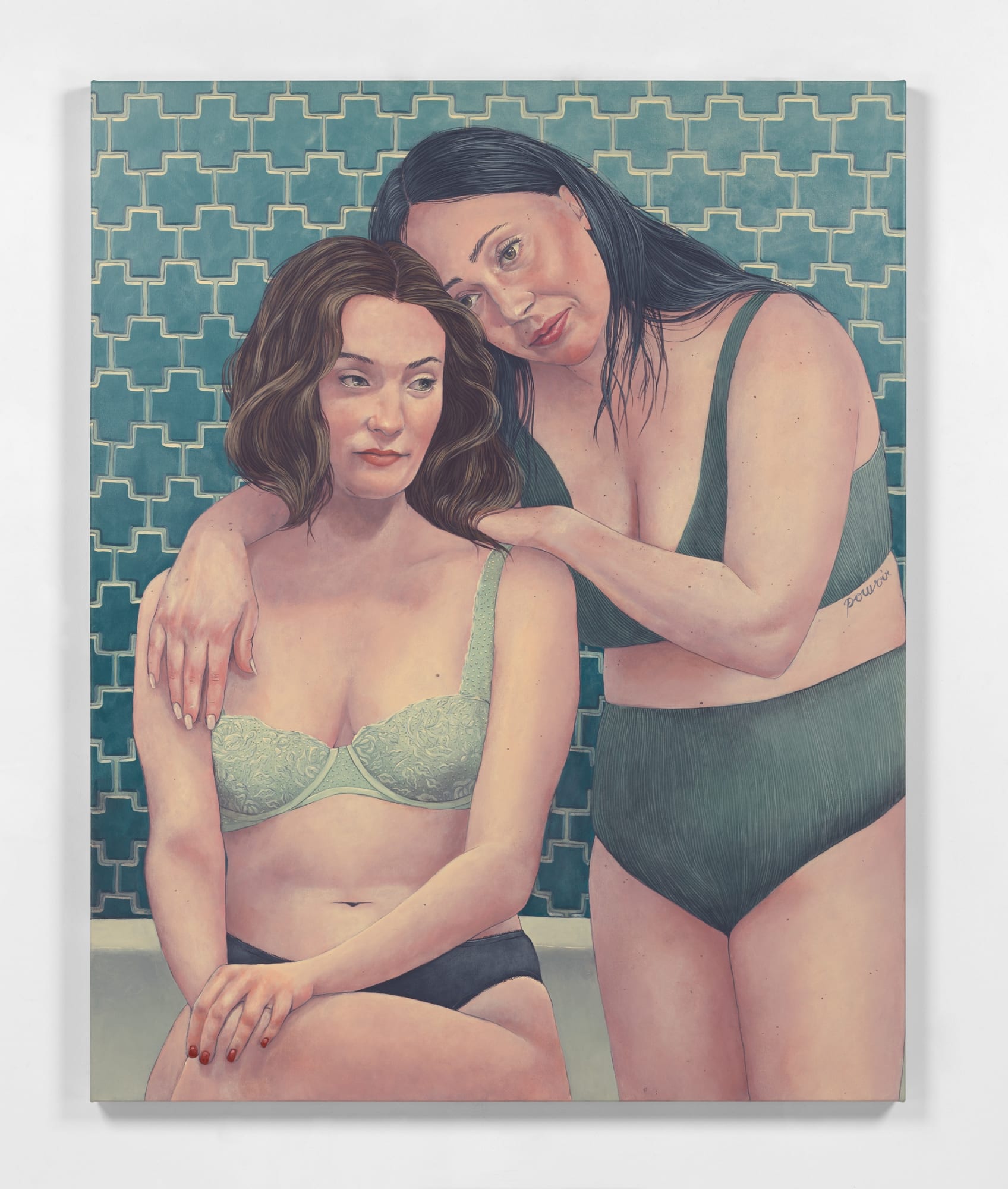 Geena and Lauren, 2021 acrylic on canvas 50 x 40 in (127 x 101.6 cm)