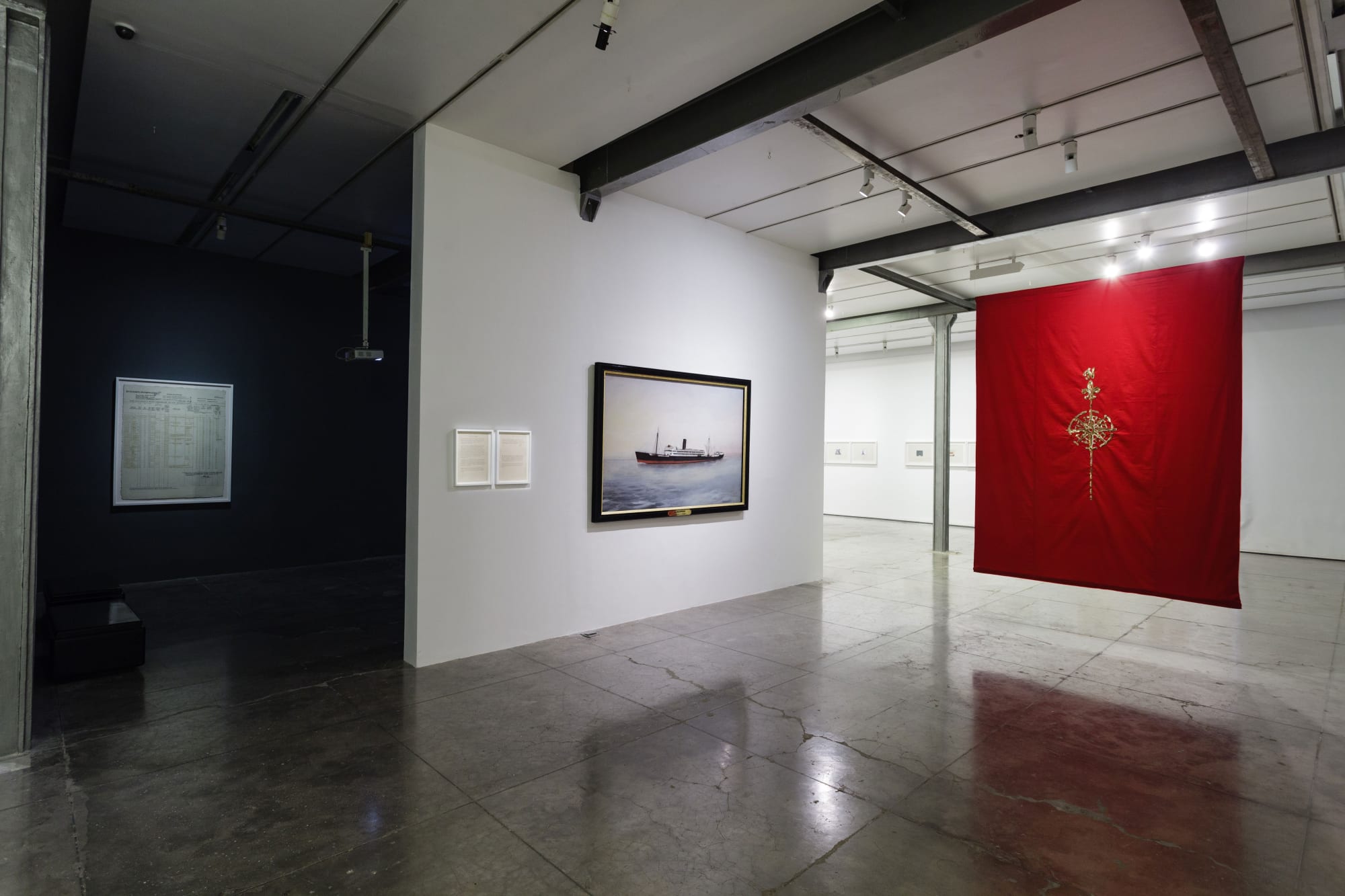 Desmond Lazaro The In-Coming Passengers, display view, 2016