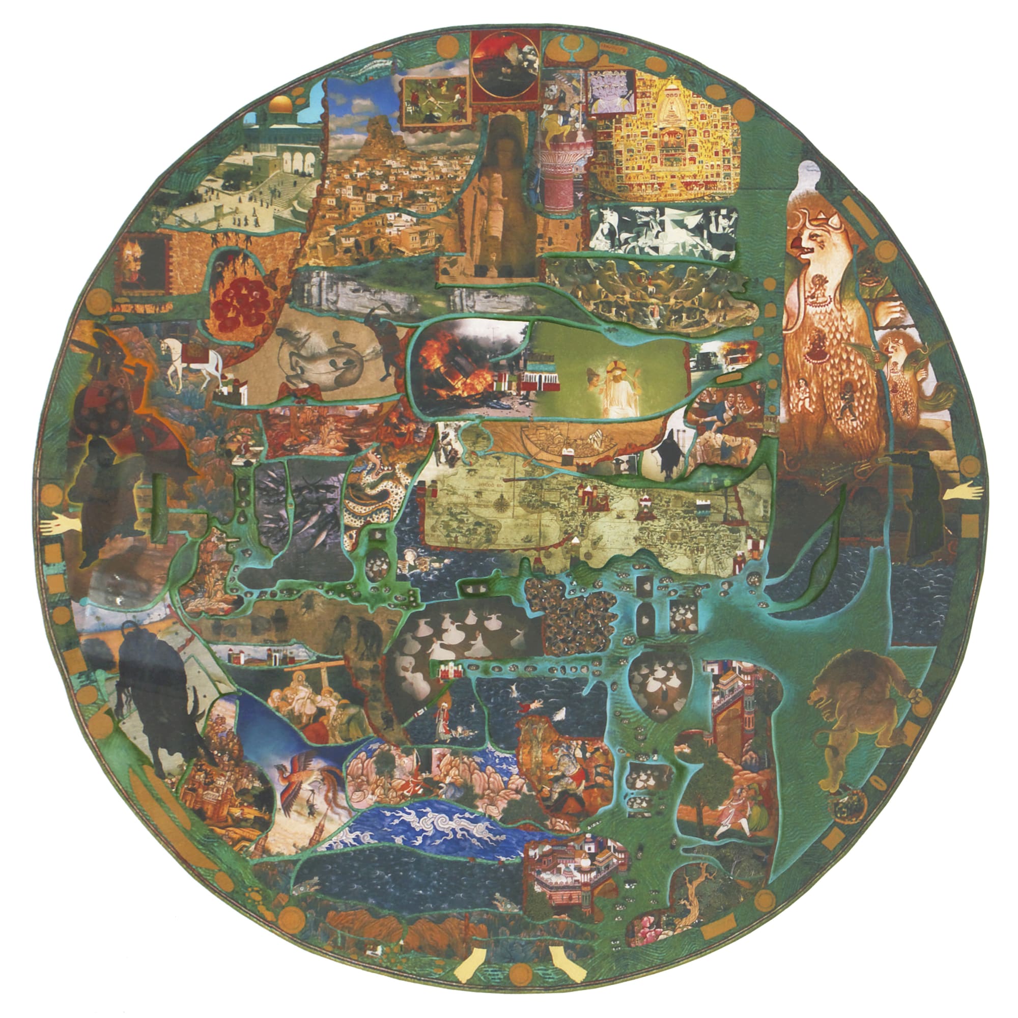Gulammohammed Sheikh, Mappamundi - Trouble Terrains, 2004
