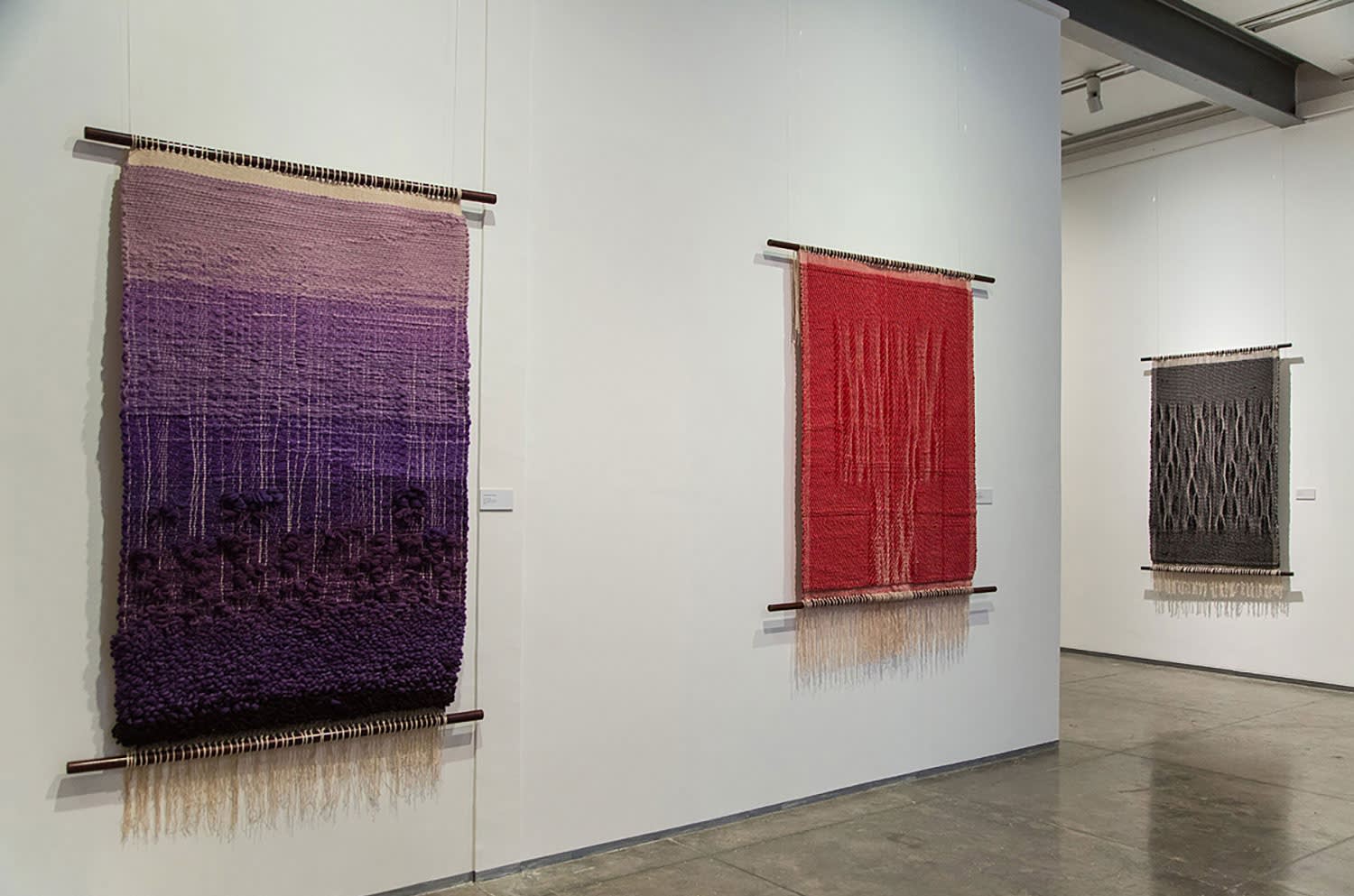 Monica Correa Meandering Warps, display view, 2013