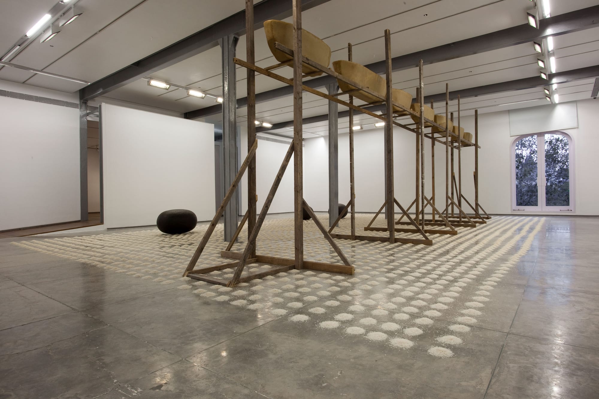 Wolfgang Laib Passageway, display view, 2011