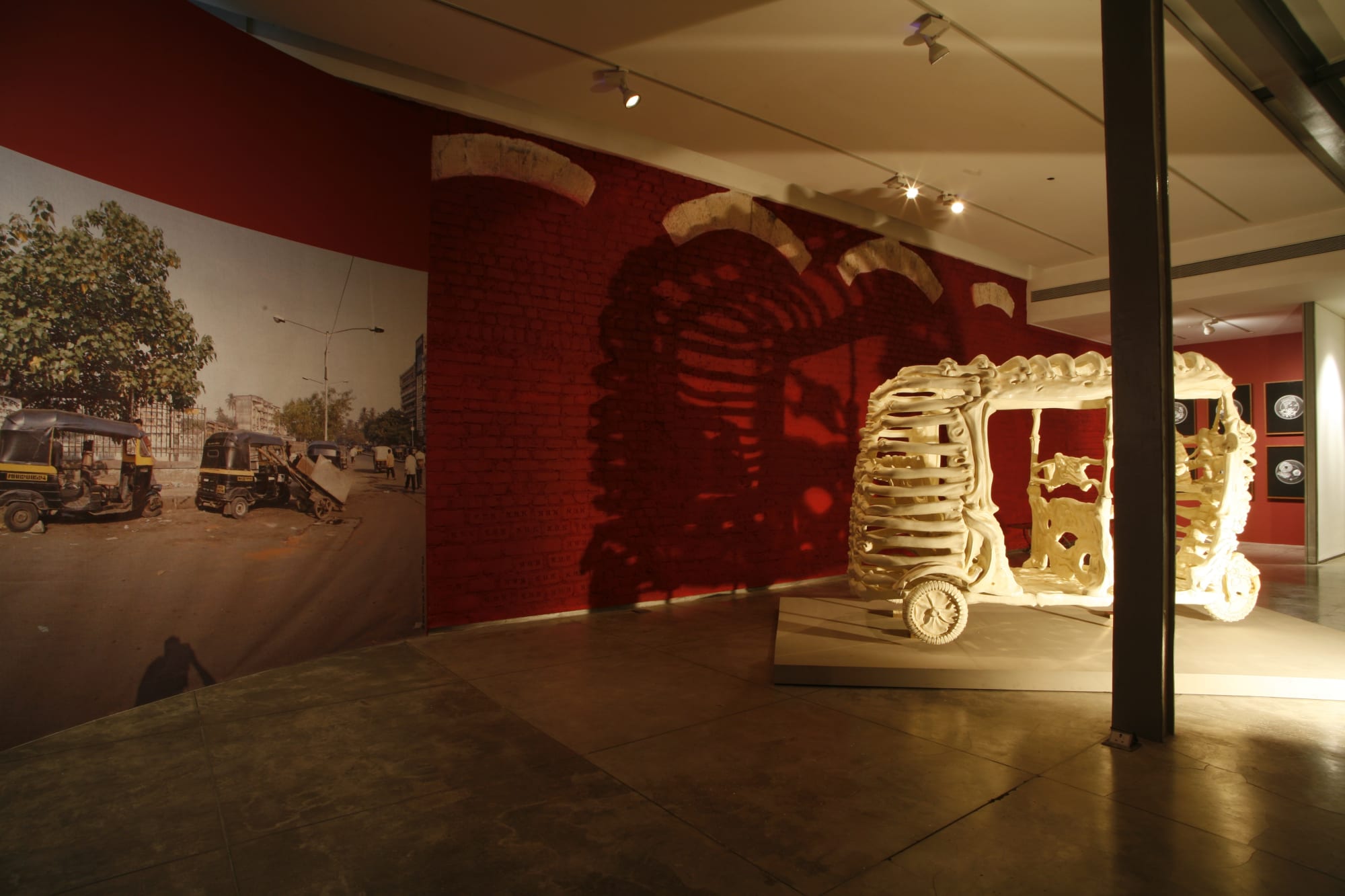 Jitish Kallat Sweatopia, display view, 2007-2008