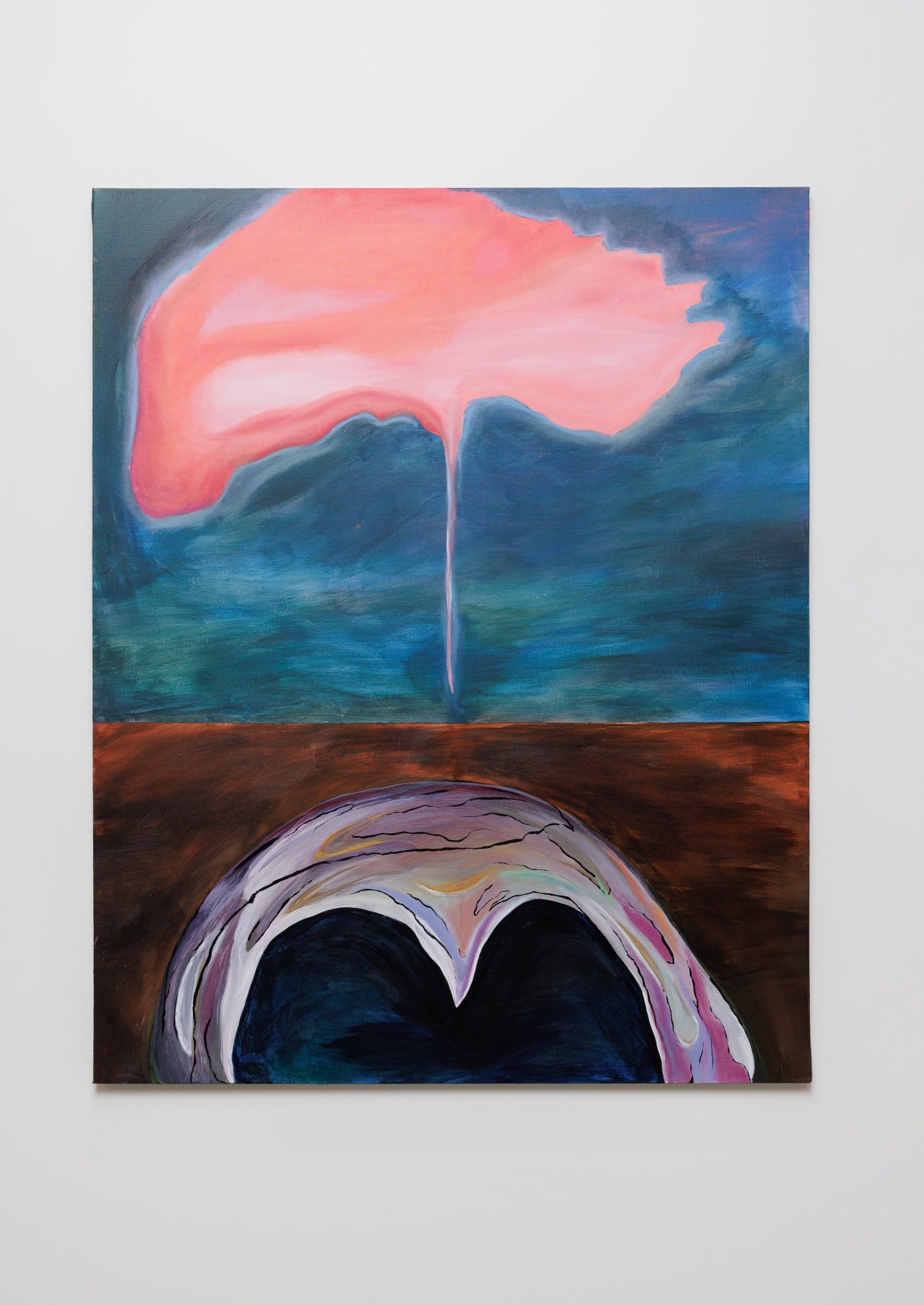 Consistency is a Flowing Liquid But it Never Evaporates 2023 Acrylic on canvas 150 x 110 cm Photo Credit: Sera Dzneladze