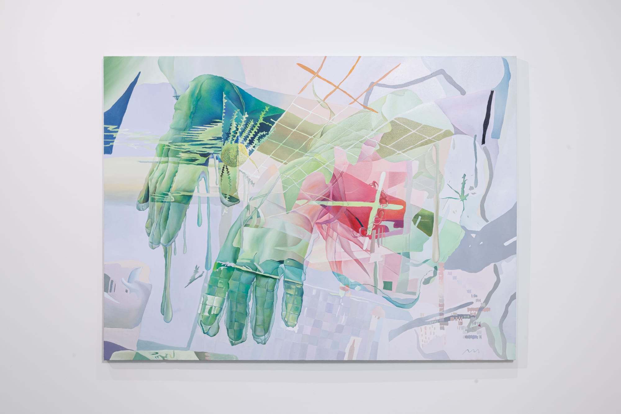 Influence Drifts 2023 Oil on canvas 190 x 140 cm.