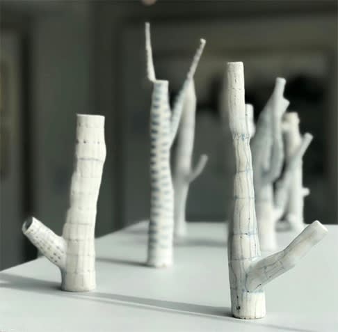 Katie Burnell, Ceramic Twigs , 2021