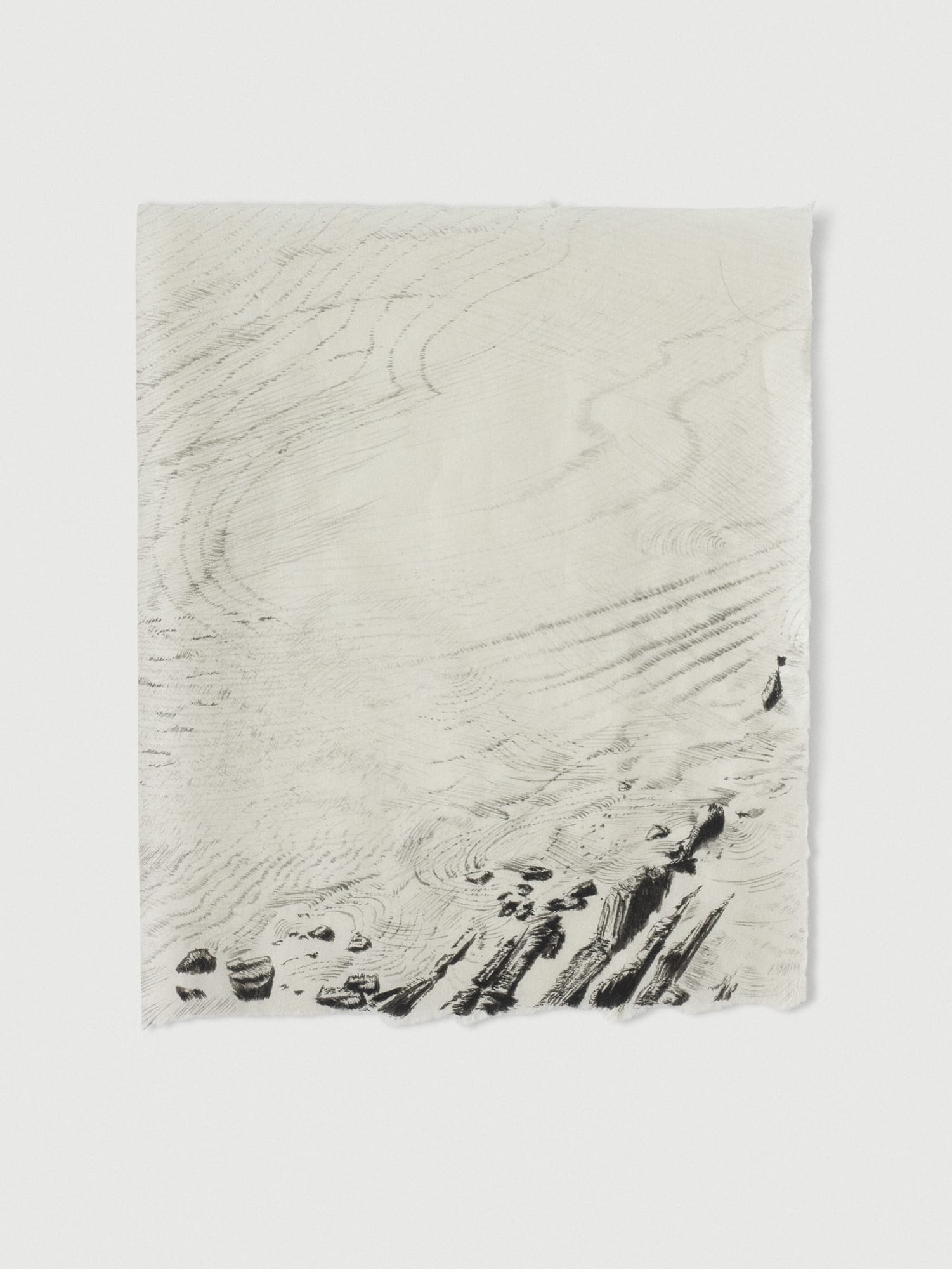 Mimi Robson, Wind over Greenaway Beach, Morwenstow