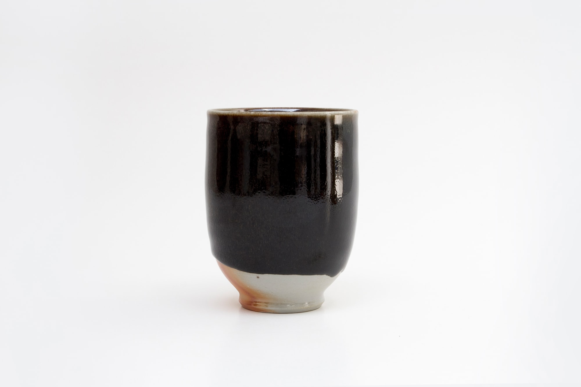 Joseph Bull, Japanese Style Porcelain Beaker, Tien Mu Shan Glaze , 2020
