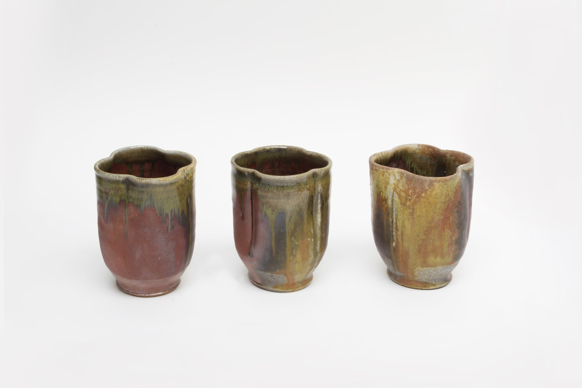 Joseph Bull, Wood Fired Porcelain Beaker, Tien Mu Shan Glaze, 2021