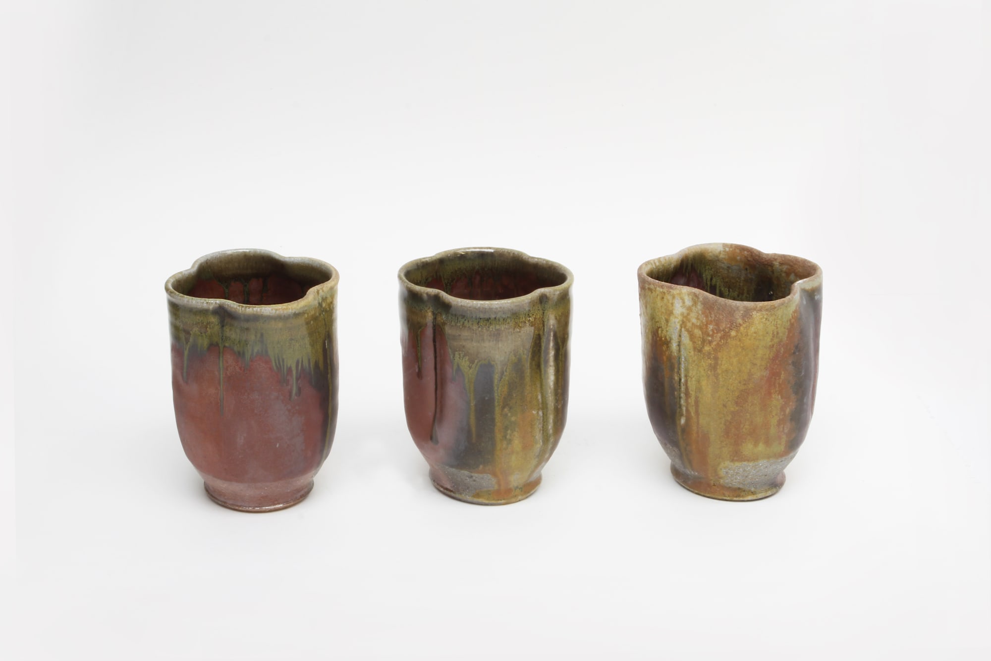 Joseph Bull, Wood Fired Porcelain Beaker, Tien Mu Shan Glaze, 2021