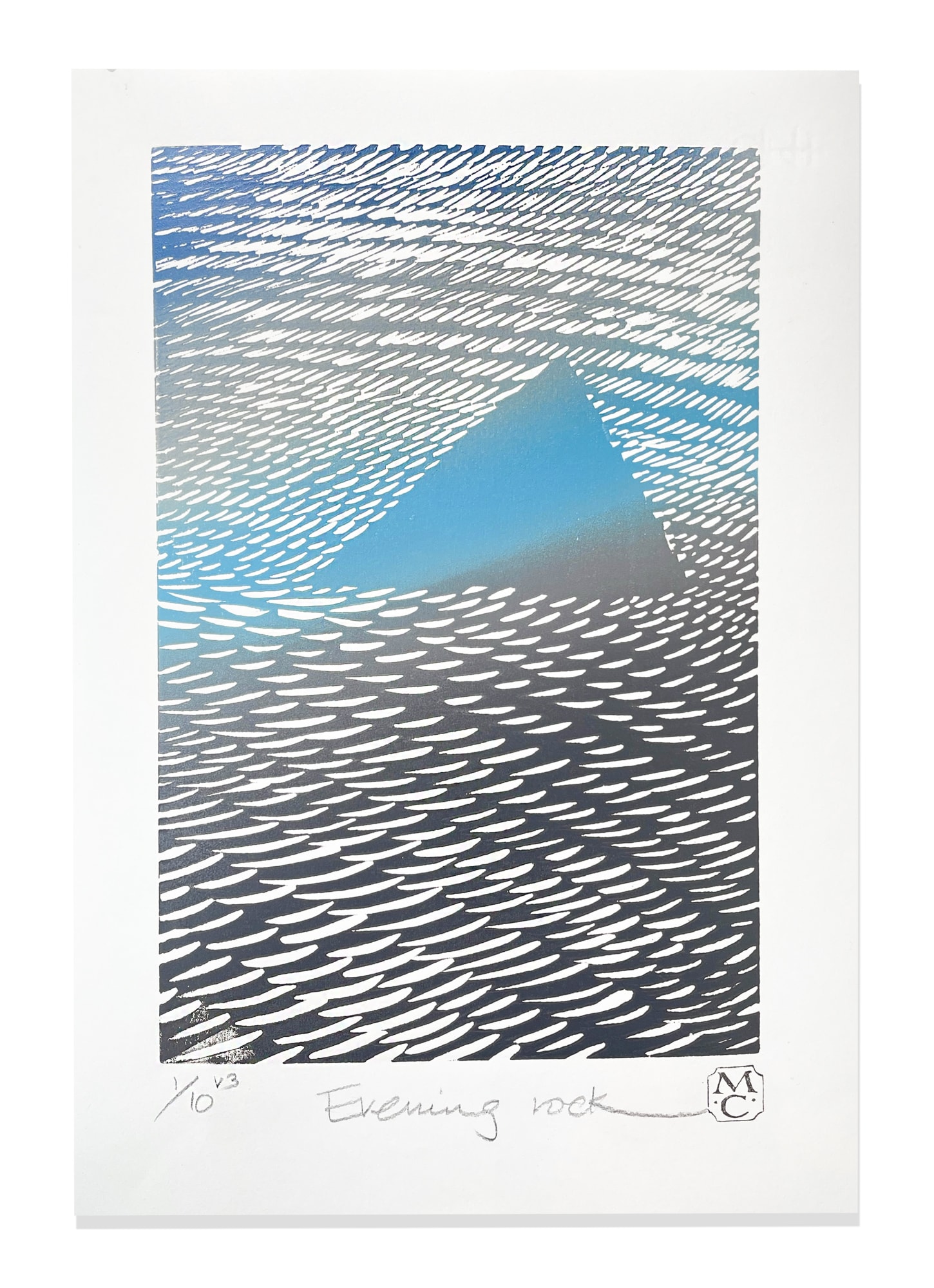 Merlyn Chesterman, Evening Rock (Blue), 2022